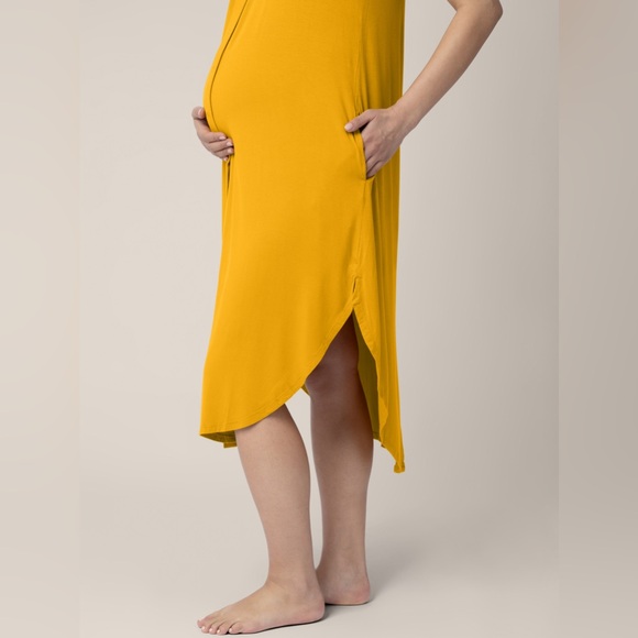 NEVER WORN Ruffle Strap Labor & Delivery Gown in Honey color size XS/S - Picture 6 of 12